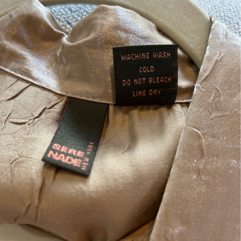 Sere Nade Metallic Button Down Blouse Top - image 4